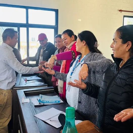 Photo from Teacher Training workshop for Sunsar Maya in Nepal